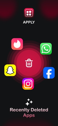 Apply: Recently Deleted Apps iPhone screenshot