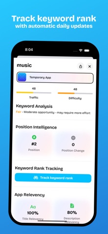 Radar App Keyword Optimization screenshot