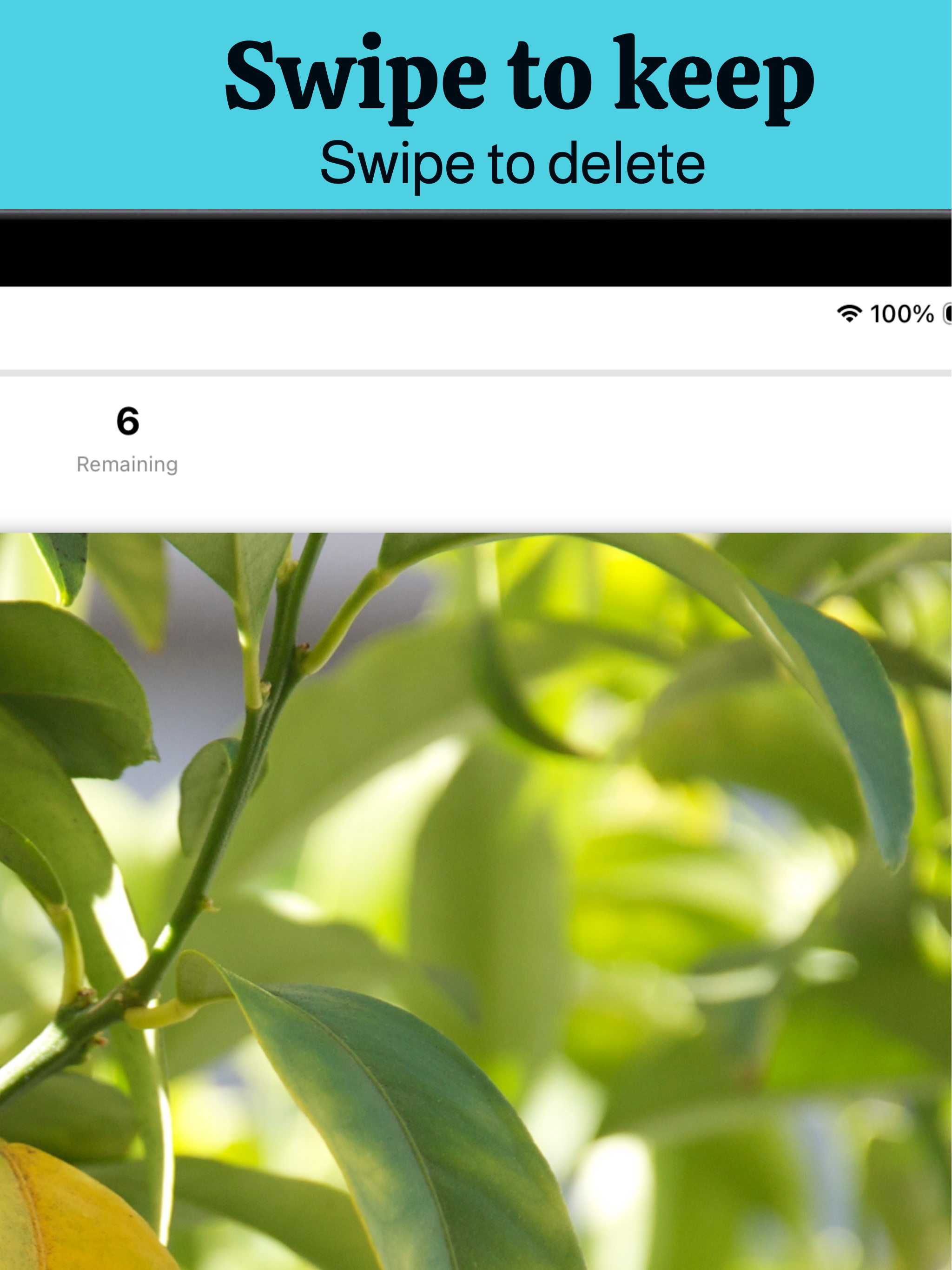 Swipe Clean Photos