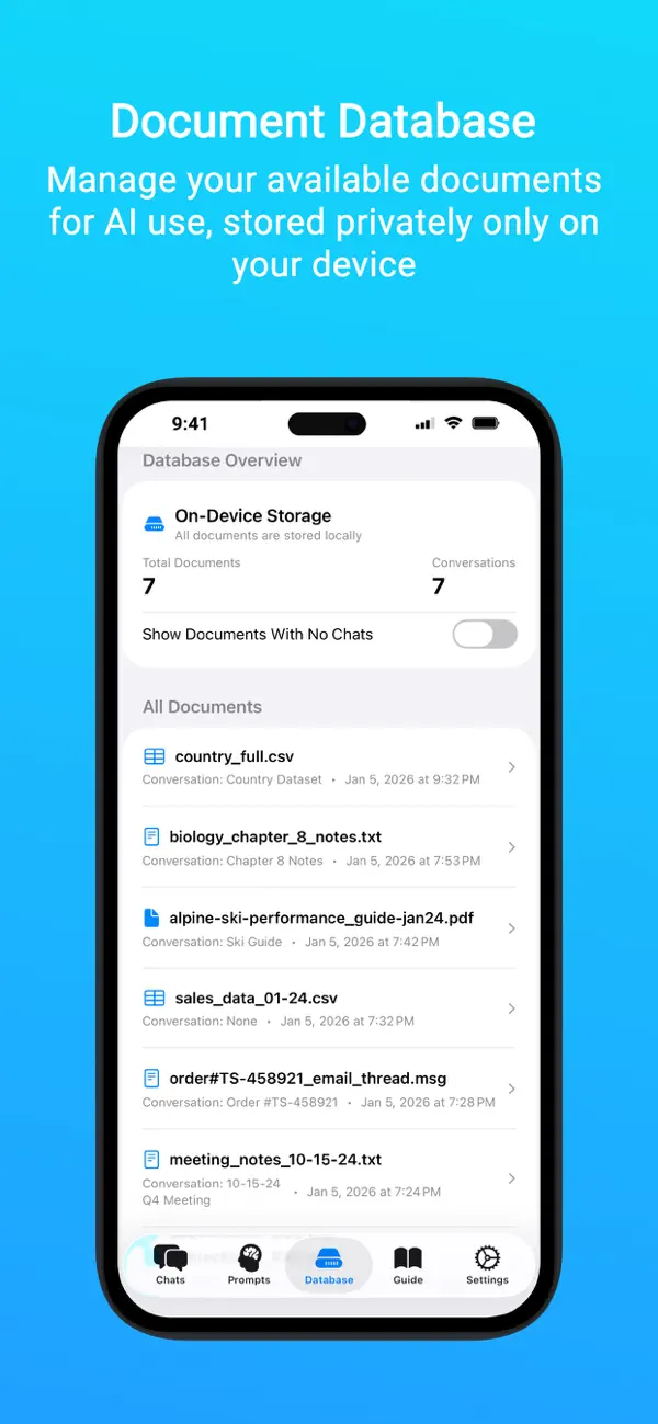 Screenshot #3 pour Private AI: Document Chat