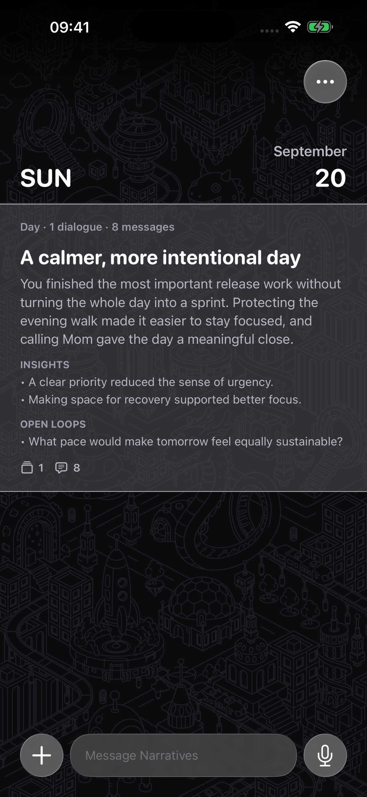 Screenshot 3 of Narratives: Private AI Notes