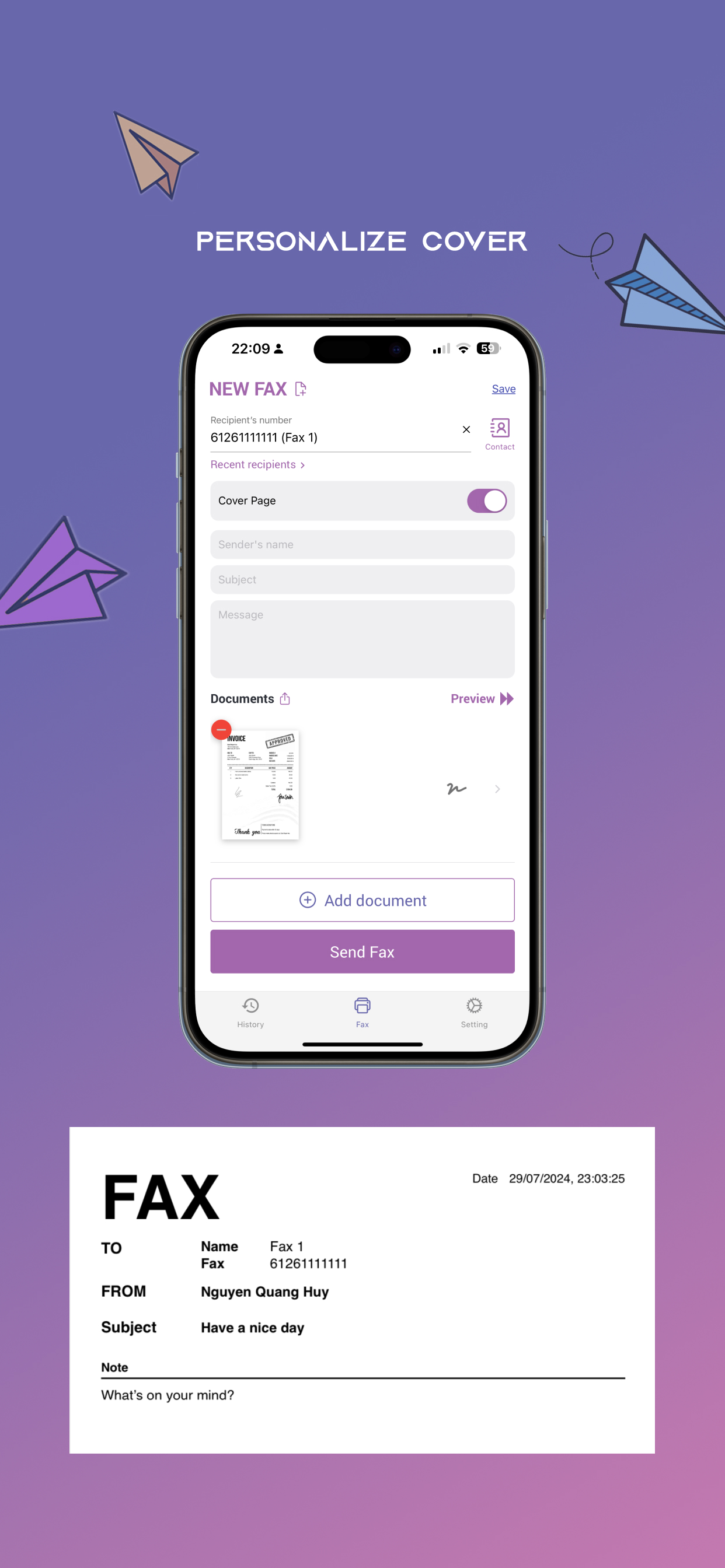 iFax App: Send Fax From Iphone