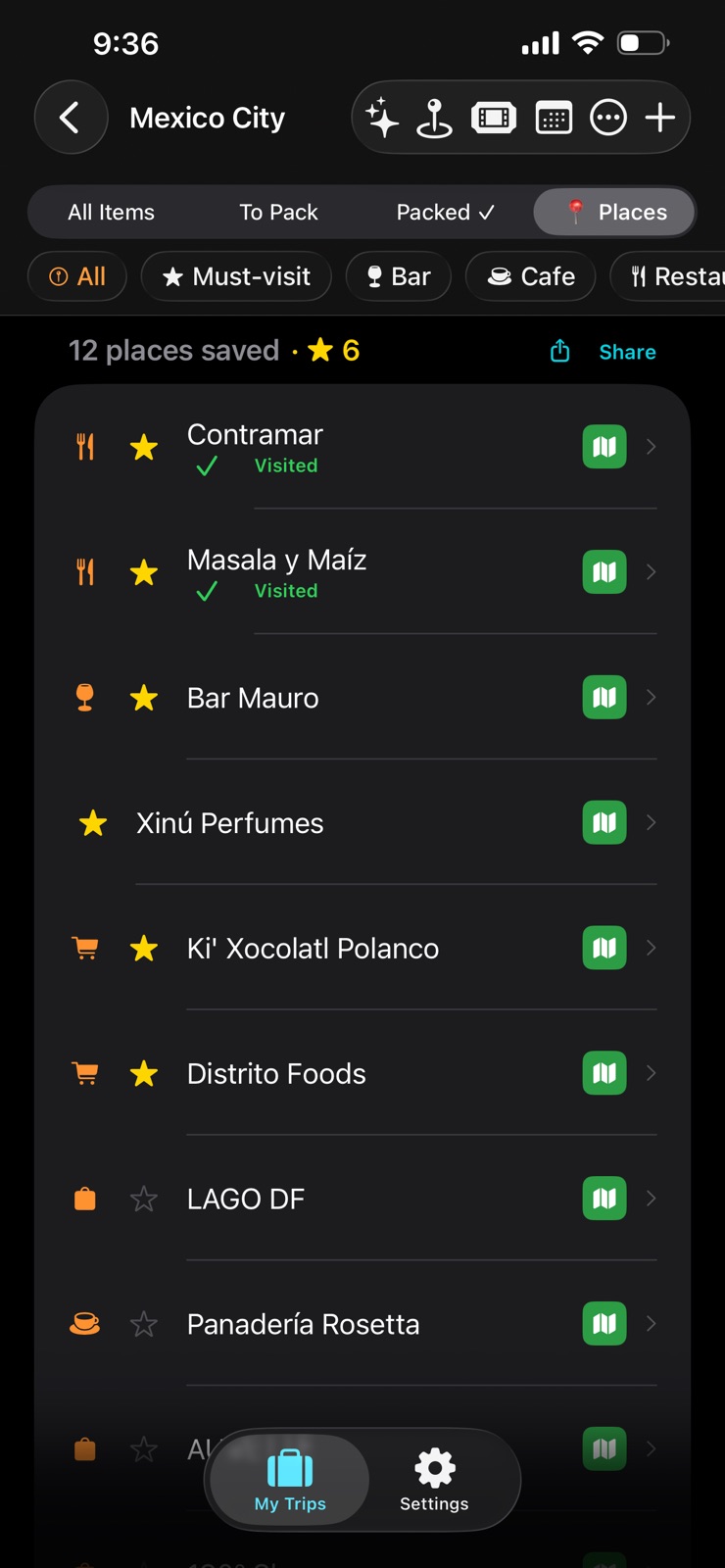 Tabidachi: Trip Packing List iphone screenshot 4