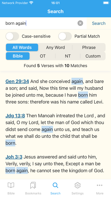 KJV-Bible Screenshot