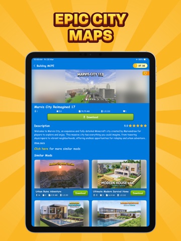 Buildings for Minecraft MC iPad screenshot