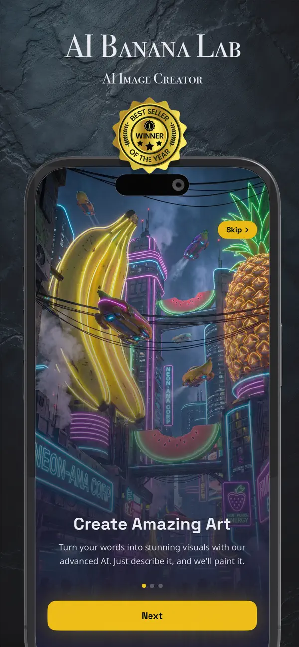 #1. AI Banana Lab: Image Creator (iOS) Με: Levent Toker