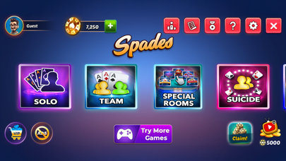 Screenshot #3 pour Spades Bid Whist: Card Games