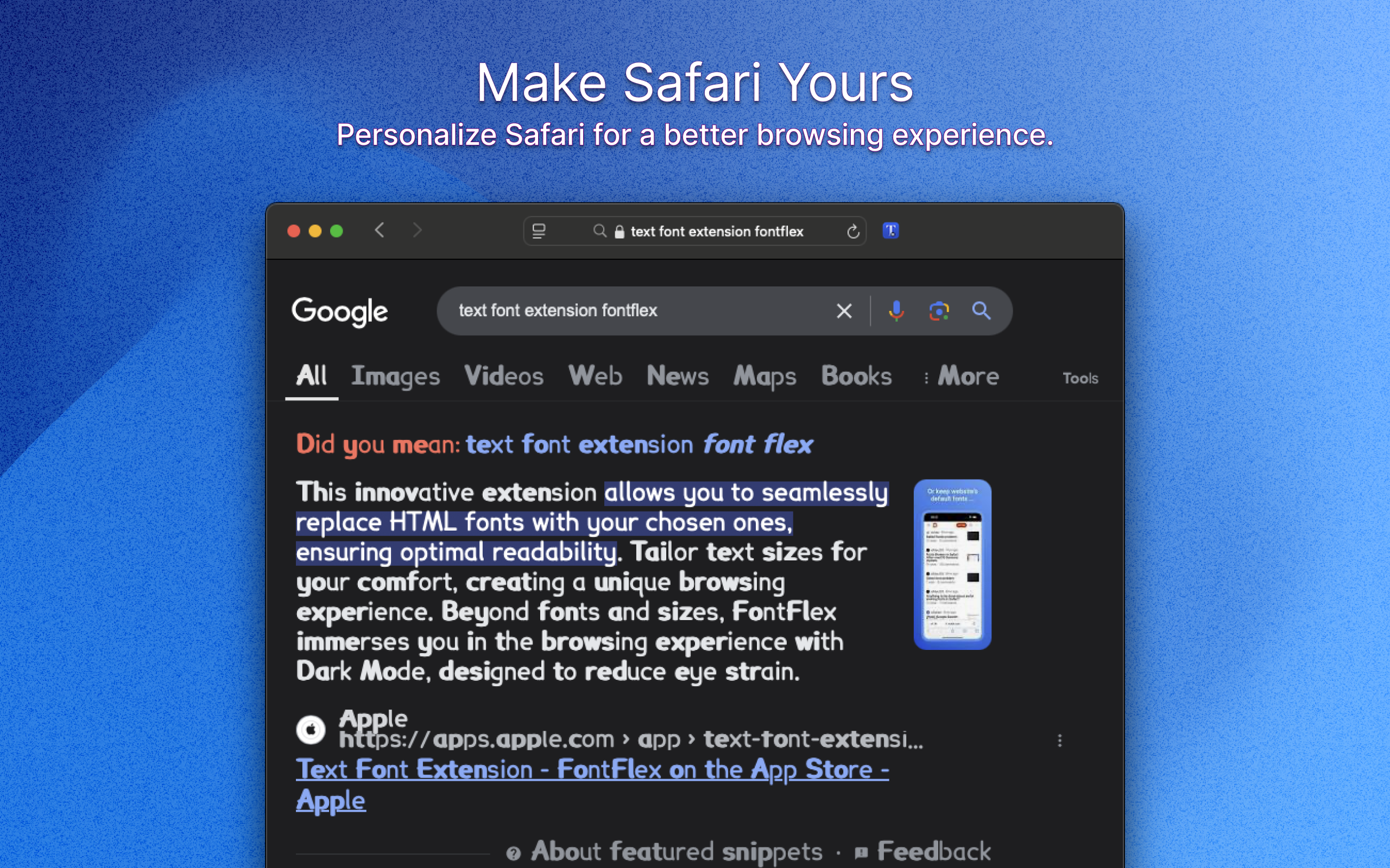 FontFlex: Fonts for Safari