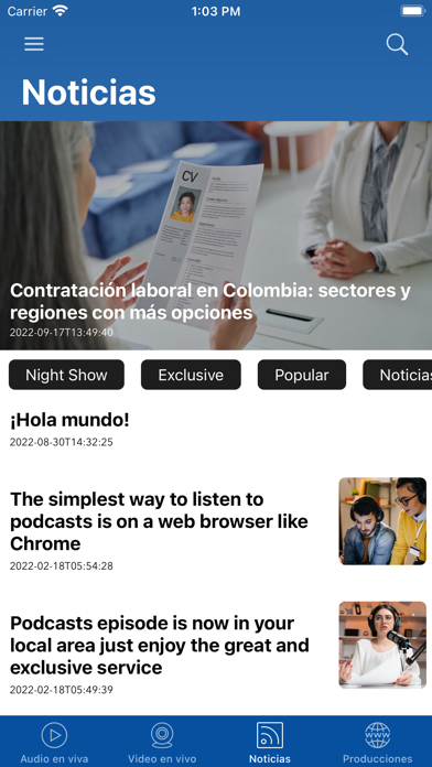 Esperanza Colombia Screenshot