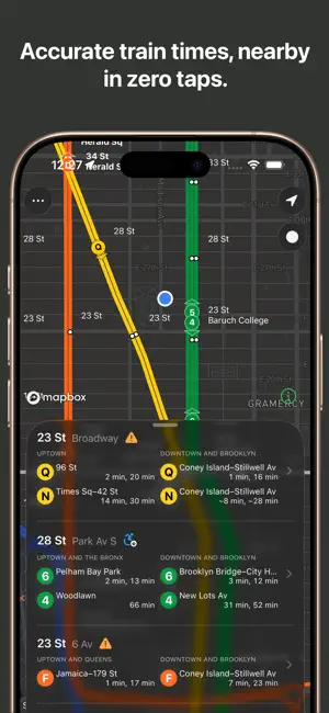 Subway Now: Live NYC Train Map screenshot 1