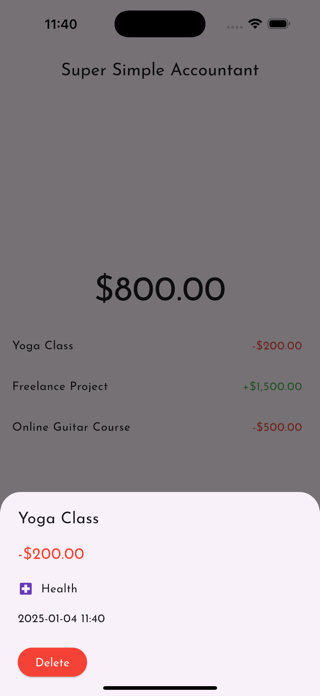 Super Simple Accountant Screenshot 4 of 9