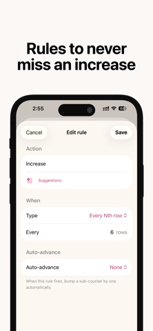 Stitch: Row Counter & Tracker iPhone screenshot