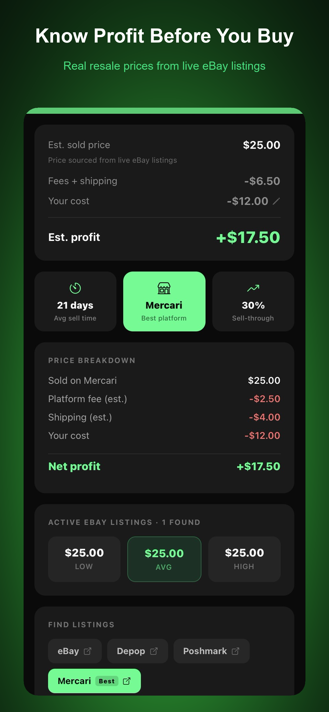 Thriftly - Resale Scanner screenshot 3