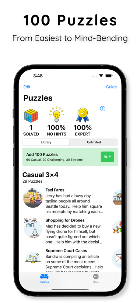 Logic Grid Puzzles screenshot 1