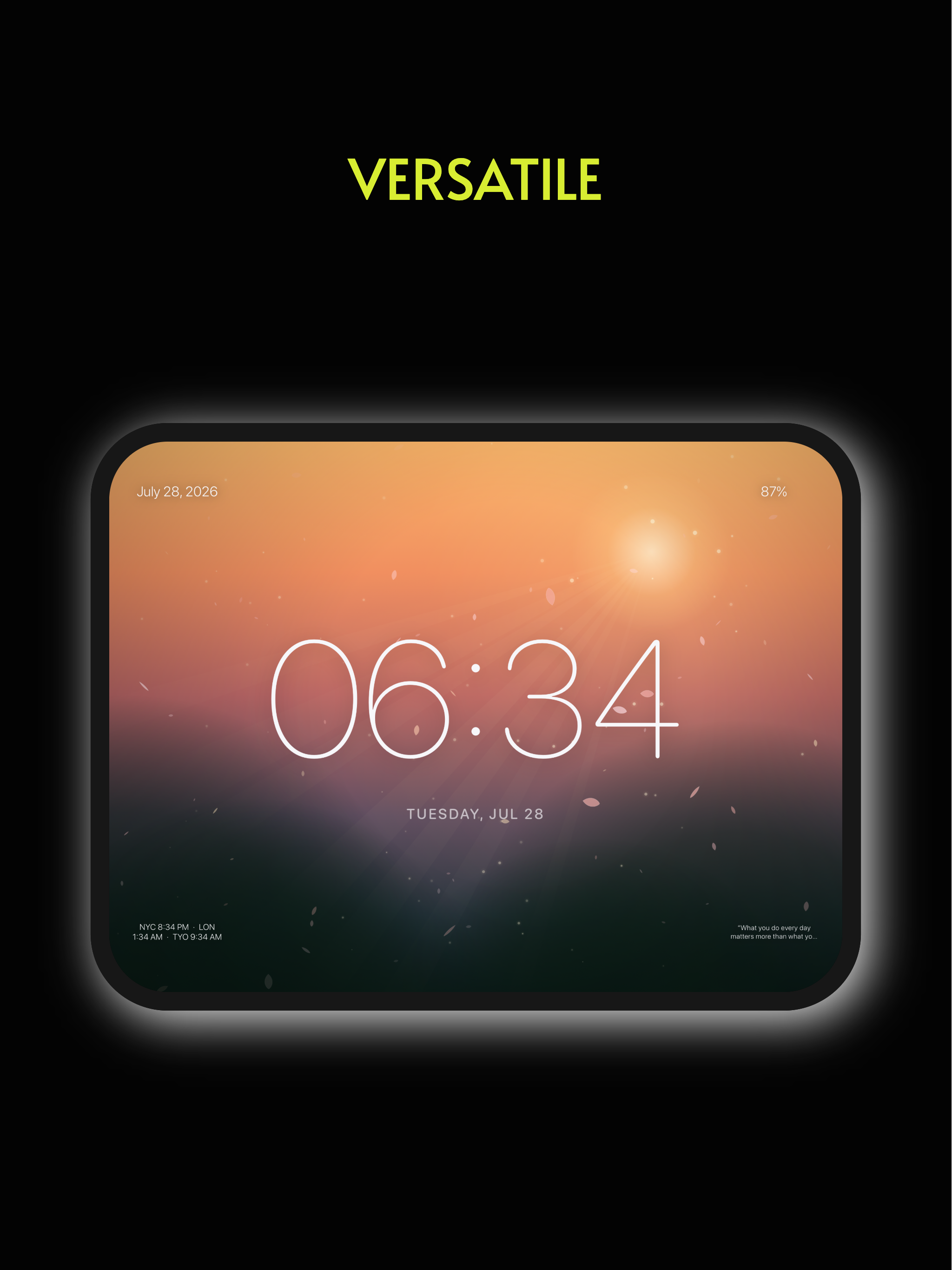 Idle: Ambient Desk Clock screenshot 3