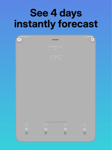 Local Weather-sunshine iPad screenshot