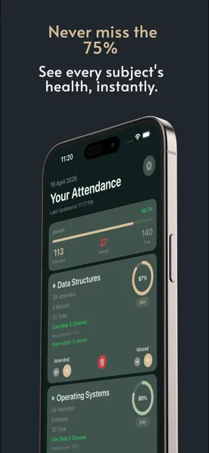 College Buddy: Attendance screenshot 1