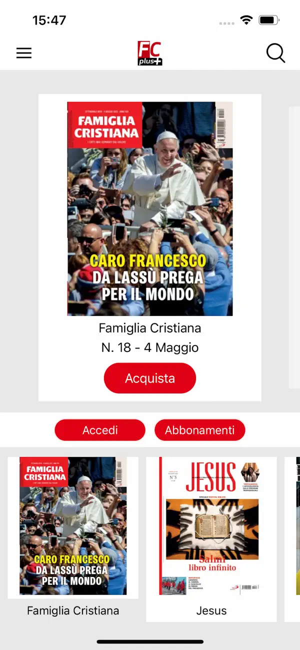 Screenshot #2 pour Famiglia Cristiana Edicola