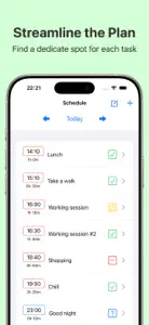 Focus schedule: todo planner screenshot #2 for iPhone