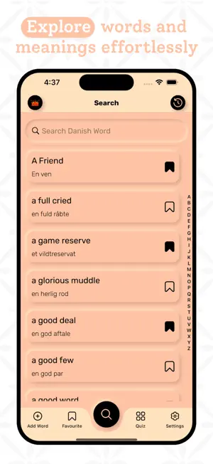 Danish | Danish Dictionary screenshot 2