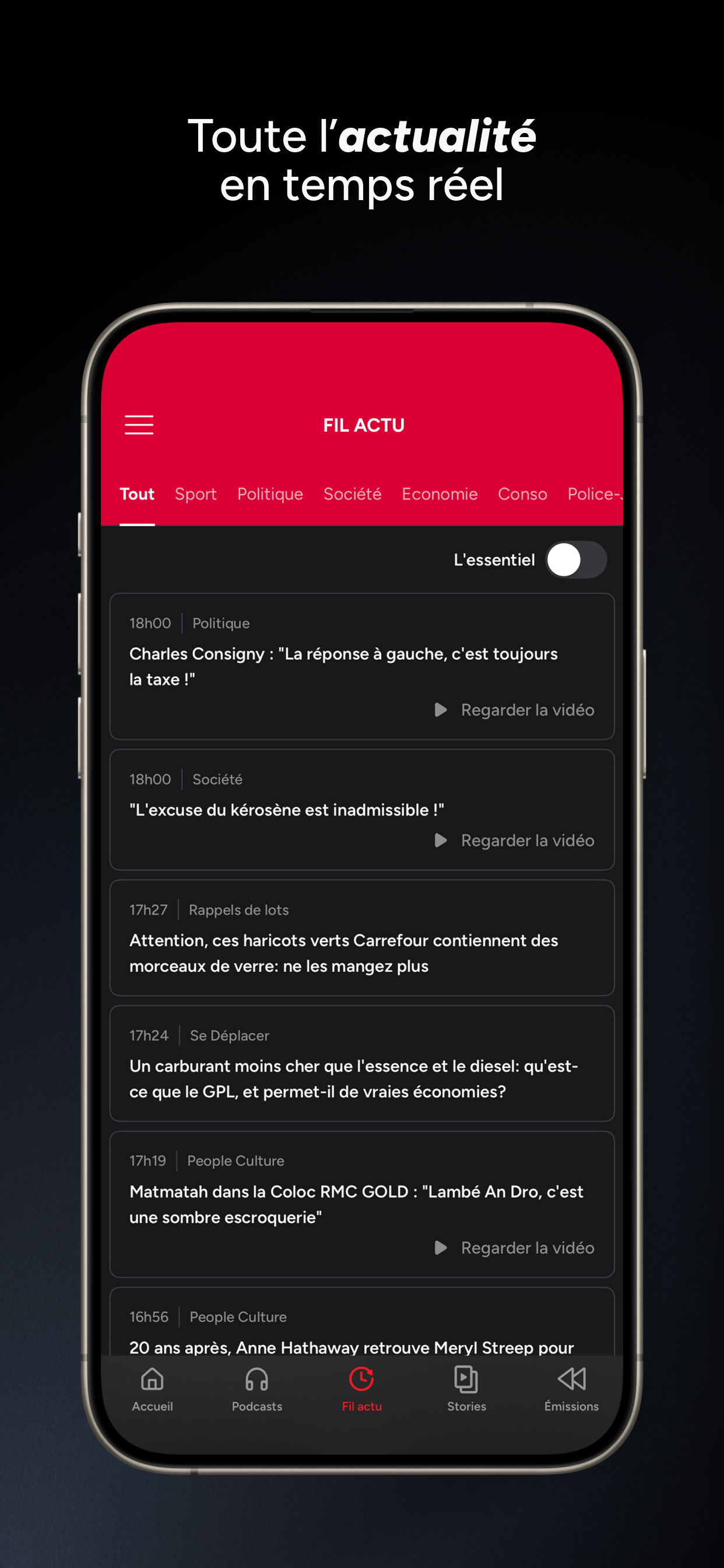 RMC Radio: podcast, info, foot screenshot 6