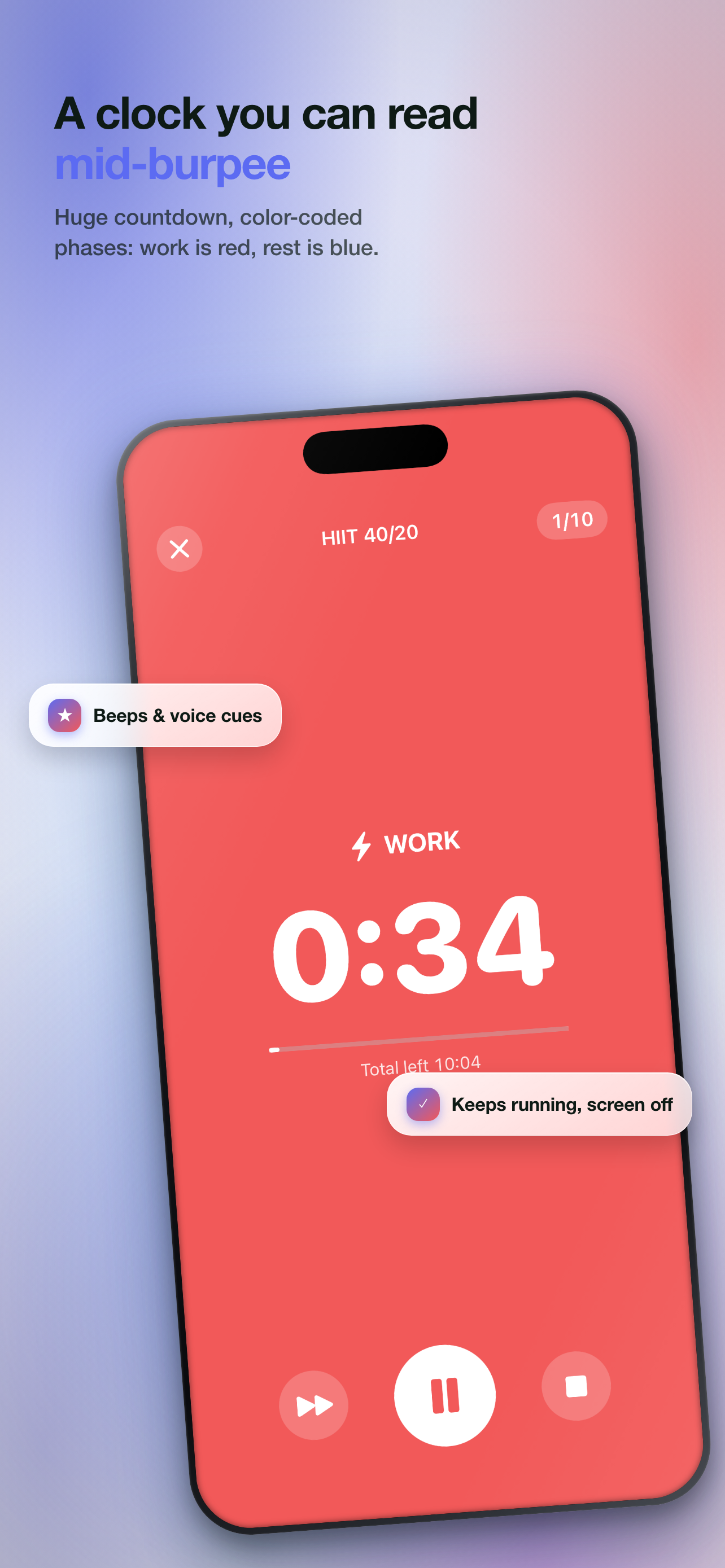 IntervalFlow: HIIT Timer screenshot 2