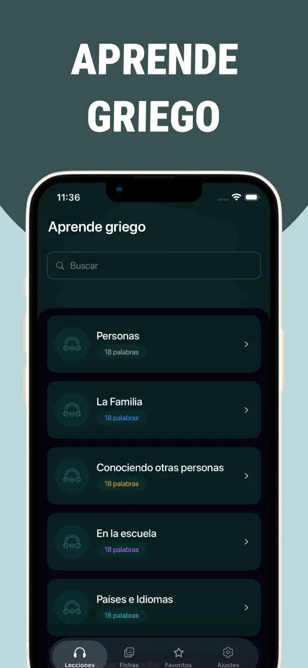 Screenshot #1 pour Aprender griego fácil