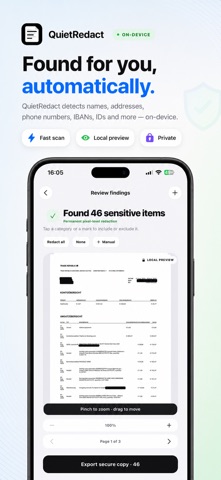 QuietRedact: Redact PDF Screenshot 1 of 5