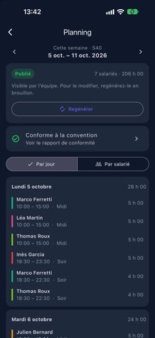 CrewPlan – Pointage employé screenshot 5