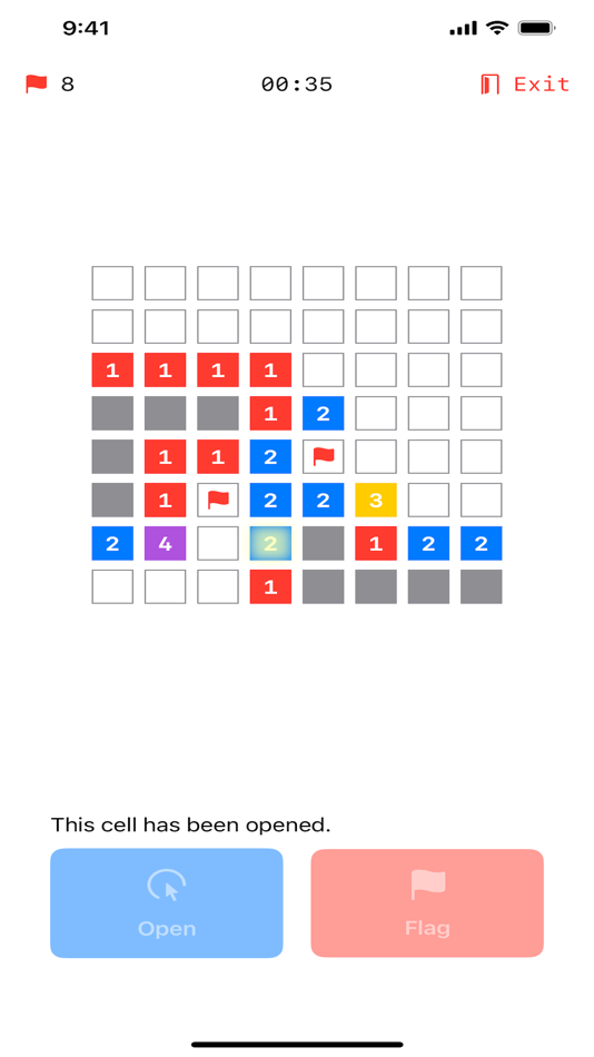 #4. Modernist Minesweeper (iOS) 由: Cheng-Han Wu