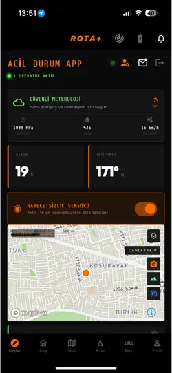Screenshot von Rota Plus Emniyetteyim auf dem iPhone 1