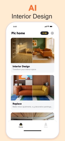 AI Home Design - PicHome iPhone screenshot