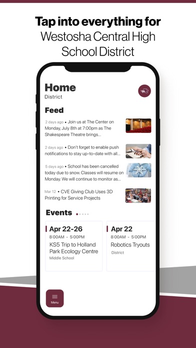 Westosha Central High School Screenshot