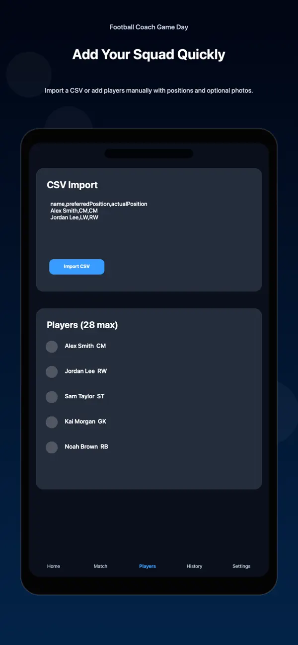 Screenshot #1 pour Football Coach Game Day