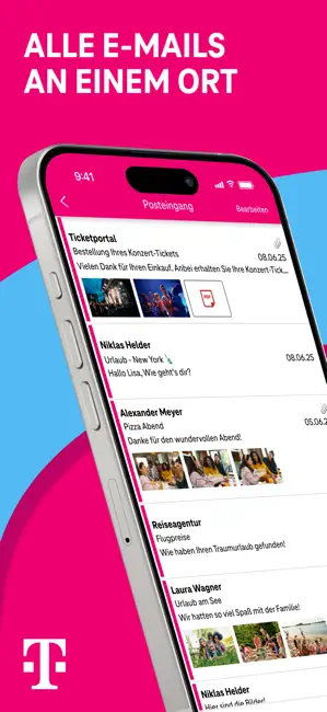 Telekom Mail – E-Mail App iPhone screenshot 1