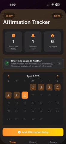 Zenter: Meditation & Calm iPhone screenshot