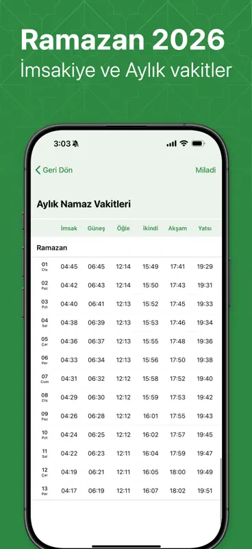 Namaz Vakitleri: Alarm & Kıble screenshot 3 of 10