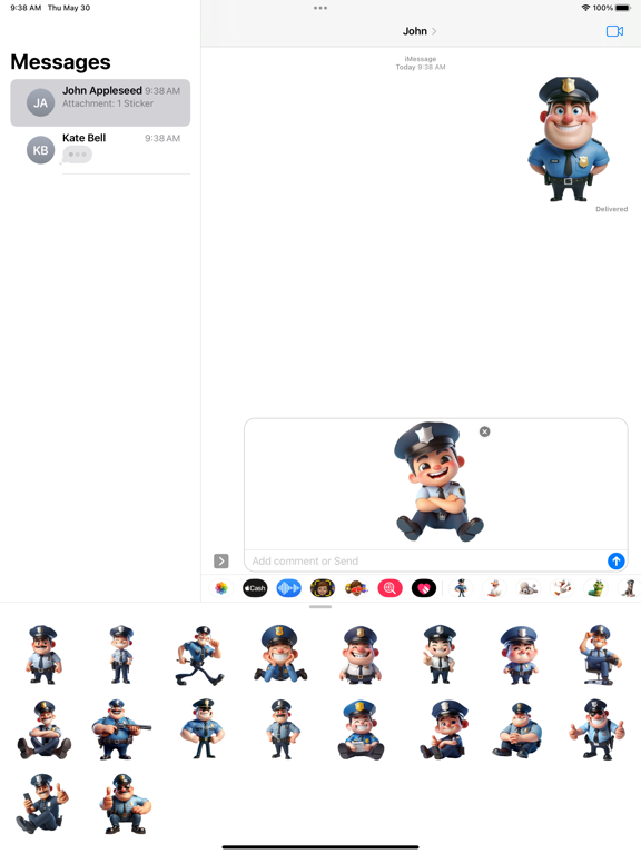 Screenshot #5 pour Happy Policeman Stickers