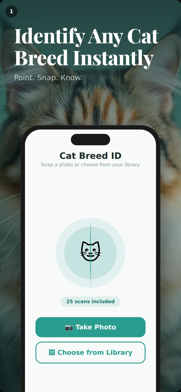 Screenshot #1 pour Cat Breed ID