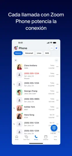 Captura de pantalla de Zoom Workplace en iPhone 6