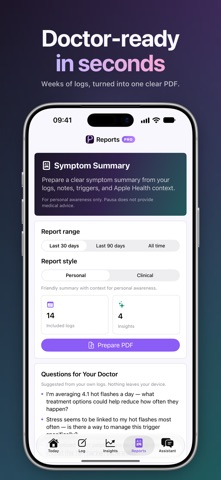 Pausa: Menopause Tracker Screenshot 6 of 8