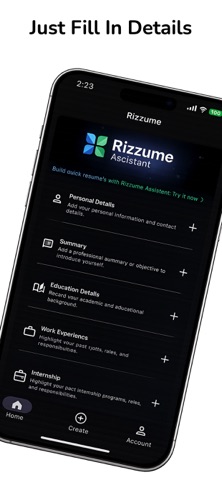 Resume Builder: Rizzume CV Screenshot 2 of 5
