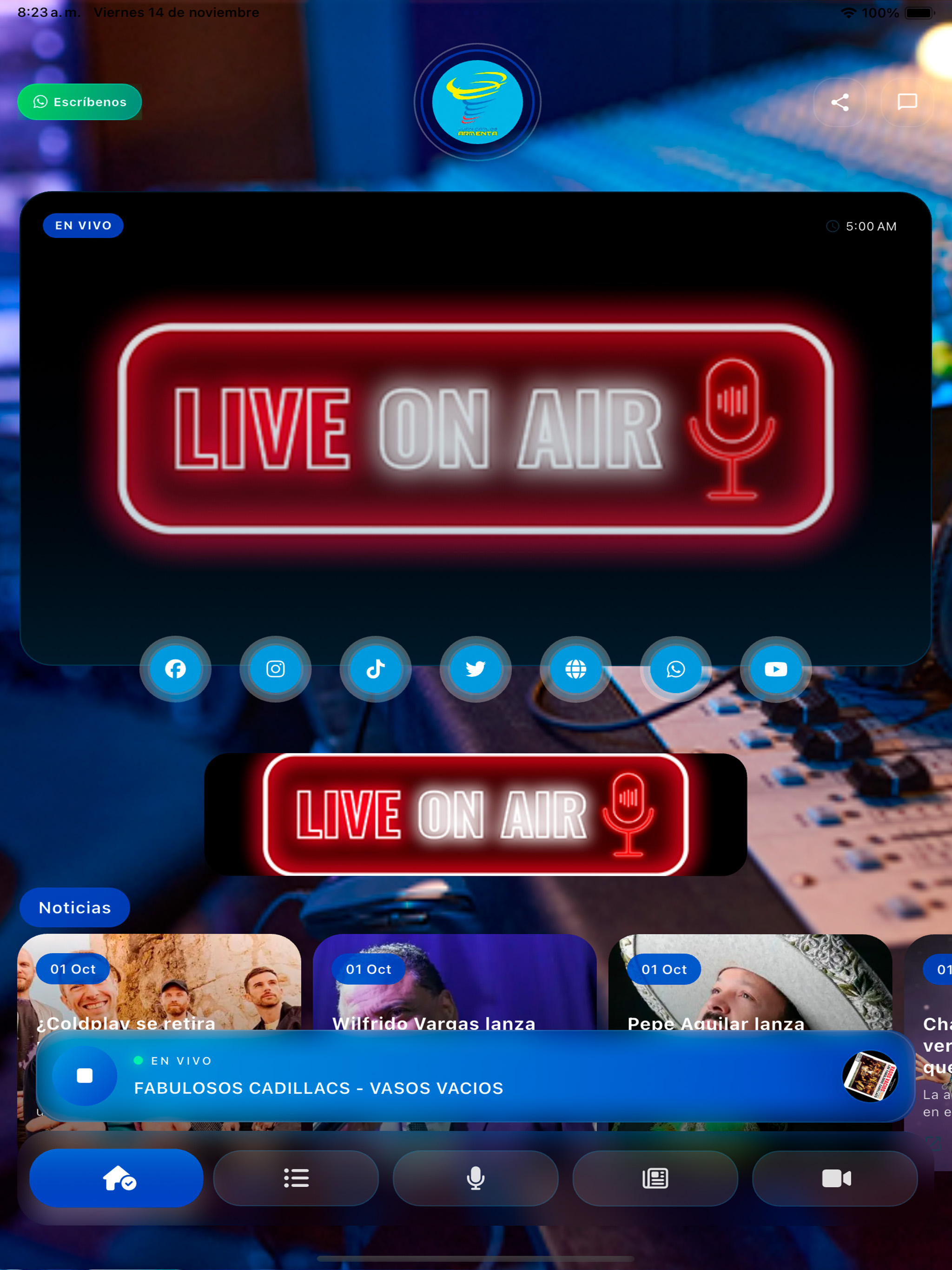 Juan Carlos Armenta Radio screenshot 2