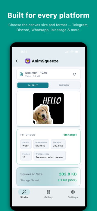 AnimSqueeze: Sticker & Emoji Screenshot 3 of 5