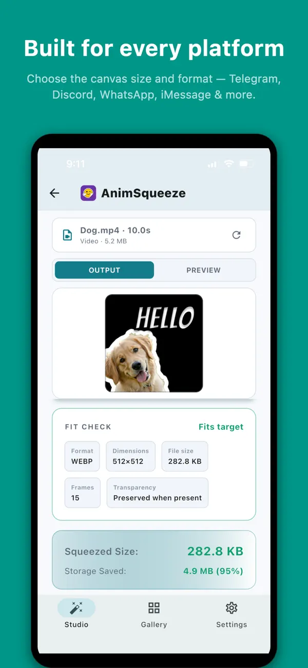 Screenshot #3 pour AnimSqueeze: Sticker & Emoji