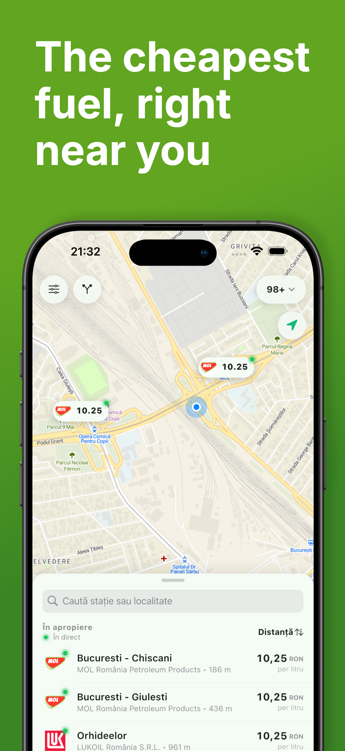 Litru: Fuel Prices Romania