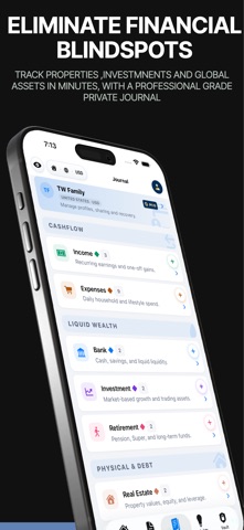 TrueWorth: Wealth Journal screenshot