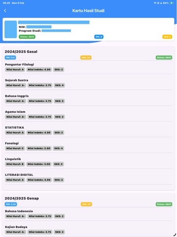 SIDIA UNESA iPad screenshot