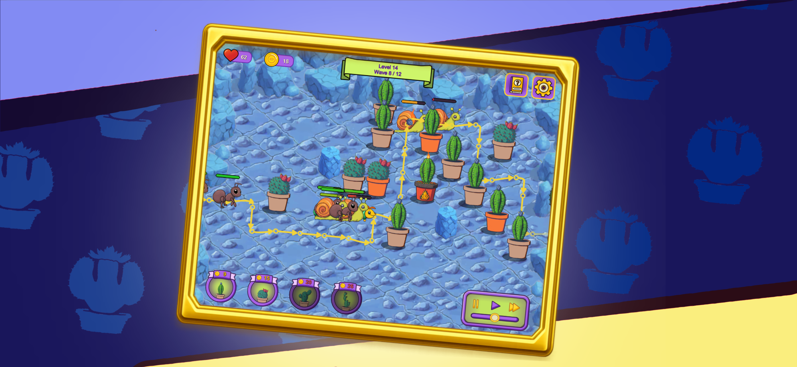 Cactus Defense: Bug Invasion