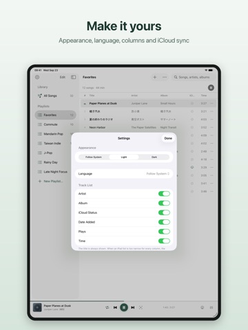 CroMusic: Offline Music Player iPad screenshot